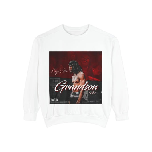 King Von 'Grandson' Unisex Garment-Dyed Sweatshirt